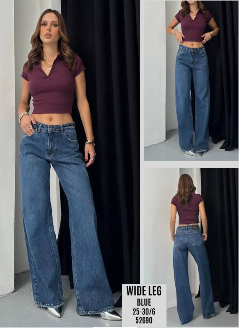 Spodnie damskie jeansy Roz 25-30, 1 Kolor Paczka 6 szt